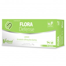 Vetfood Flora Defense - prípravok podporujúci antibiotickú terapiu, hnačku, pre psov a mačky - 60 tabliet.