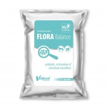 Vetfood Flora Balance - prípravok podporujúci tráviaci trakt, pre psov a mačky - 15 tabliet.