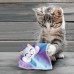 KONG Crackles Caticorn - veľmi šuštiaci plyšová hračka pre mačku, mačací roh s kocúrnikom
