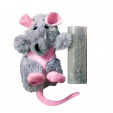 Doplnkové náplne KONG Catnip Potkan - Malá hračka Catnip, plyšová krysa s mačacou pažbou