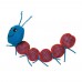 KONG Nibble Critters Catnipillar – dentálna hračka pre mačky, sieťovaná Catnip Caterpillar – modrá