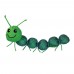 KONG Nibble Critters Catnipillar – dentálna hračka pre mačky, húsenica zo sieťoviny a Catnip – zelená