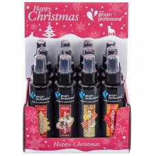 Groom Professional Christmas Cologne 12x100ml - psí parfém, vianočný set s displejom na ďalší predaj, 4 vône
