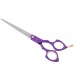 Madan Straight Pet Grooming Scissors 6,5" - profesionálne, ultraľahké rovné nožnice z japonskej nerezovej ocele, hliníková rukoväť - fialová