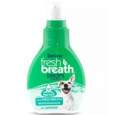 Tropiclean Fresh Breath Drops 65 ml - vodné kvapky, ktoré osviežujú dych, pre psov a mačky