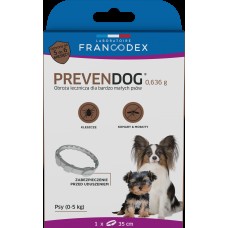 Francodex PrevenDog 35cm - liečebný obojok proti kliešťom a komárom, pre veľmi malé psy - 1 ks.