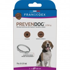 Francodex PrevenDog 60cm - liečebný obojok proti kliešťom a komárom, pre malých a stredne veľkých psov - 1 ks.
