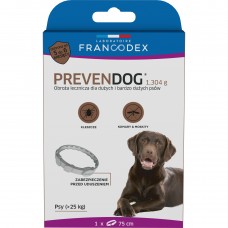 Francodex PrevenDog 70cm - terapeutický obojok proti kliešťom a komárom, pre veľké a veľmi veľké psy - 1 ks.