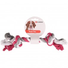 Flamingo Tricolor Rope Toy 30cm - strunové hryzátko pre psa - fuchsiové Flamingo Tricolor Rope Toy 30cm - strunové hryzátko pre psa - fuchsiové