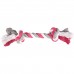 Flamingo Tricolor Rope Toy 30cm - strunové hryzátko pre psa - fuchsiové