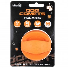 Dog Comets Polaris M (6cm) - gumená loptička na psie maškrty, odrážajúca - Oranžová