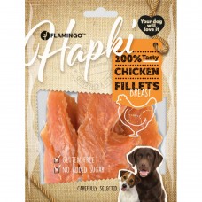 Flamingo Hapki kuracie prsné filé 170g - monoproteínové maškrty pre psov, sušené kura Flamingo Hapki kuracie prsné filé 170g - monoproteínové maškrty pre psov, sušené kura