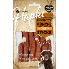 Flamingo Hapki Munchy Chicken Sticks 100g - psie maškrty, chrumkavé kuracie tyčinky