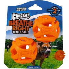 ChuckIt! Breathe Right Fetch Ball M (6,4 cm) - mäkká prelamovaná loptička pre stredného psa - 2 ks.