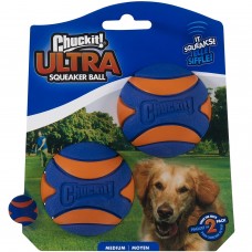 Chuckit! Ultra Squeaker Ball M (6,4 cm) - odolná loptička pre psa, s fajkou - 2 ks.
