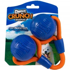 Chuckit! Crunch Duo Tug - ponožka pre psa s dvoma praskajúcimi loptičkami