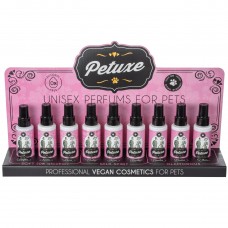 Petuxe Parfume Set 9x100ml - sada deviatich parfumov pre psov a mačky, s displejom