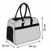 Flamingo Justine Carrying Bag - štýlová taška pre psa, mačku, do 5 kg, 44x23x32cm - svetlo šedá