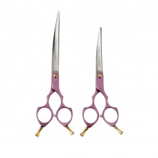 Artero Fusion Pink Curvy Scissors - profesionálne, ľahké strihacie nožnice v štýle Asian Fusion, ružové - 6"