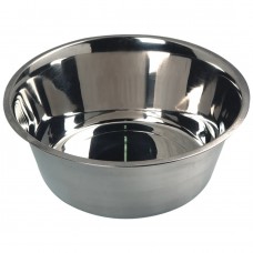 Flamingo Round Silver Bowl - oceľová miska pre psov a mačky - M