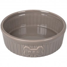 Flamingo Mabel Taupe Bowl - keramická miska pre psov a mačky - L