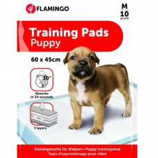 Flamingo Training Pads M (60x45cm) - podložky pre psov na učenie sa očisty, 5-vrstvové - 10 kusov