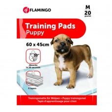 Flamingo Training Pads M (60x45cm) - podložky pre psov na učenie sa očisty, 5-vrstvové - 20 kusov