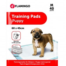 Flamingo Training Pads M (60x45cm) - podložky pre psov na učenie sa očisty, 5-vrstvové - 40 kusov