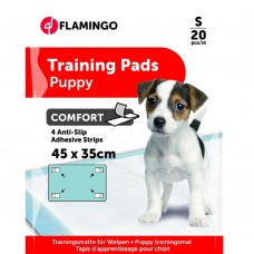 Tréningové podložky Flamingo Comfort 20 ks. - hygienické vložky pre zvieratá s lepidlom - S