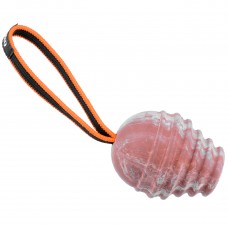 Julius K9 Duoplay Ball Orange 15cm - gumená hračka pre psa s oranžovou rúčkou