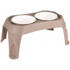 Flamingo Mangi Double Bowl Stand 2x675ml - miska pre psa na stojane Flamingo Mangi Double Bowl Stand 2x675ml - miska pre psa na stojane