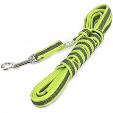 Julius K9 Supergrip Color & Grey Training Leash Neon - tréningové vodítko s rukoväťou, neónovo žlté - 500cm/14mm