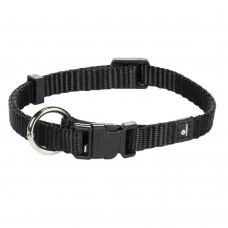 Flamingo Small Collar Ziggi 20-35cm - nylonový obojok pre mačky, malých psov - Black Flamingo Small Collar Ziggi 20-35cm - nylonový obojok pre mačky, malých psov - Black