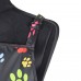 Blovi Black Grooming Apron - čierna pestovateľská zástera s farebnými labkami, univerzálna veľkosť Blovi Black Grooming Apron - čierna pestovateľská zástera s farebnými labkami, univerzálna veľkosť