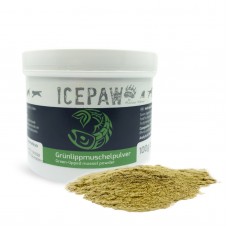Icepaw Green Lipped Musset Powder 100g - mušle zelené pery pre psov a mačky, prášok