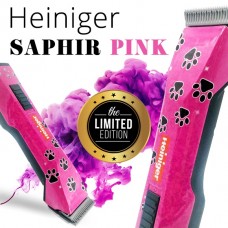 Heiniger Saphir Pink Limited Edition - profesionálny, ružový holiaci strojček s čepeľou č. 10 (1,5 mm) - Jedna batéria