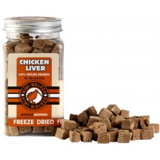 Kiwi Walker Snacks Kuracia pečeň 115g - 100% prírodná psí pochúťka, mrazom sušená kuracia pečeň