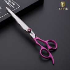 Jargem Pink Lefty Scissors 7" - rovné, ľavoruké nožnice na ošetrovanie s ergonomickými rukoväťami