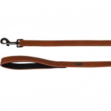 Flamingo Leash Patti Brown - elegantné vodítko pre psa, ekokoža, podšitá rukoväť, reliéfny vzor, hnedá, 130cm - 15mm Flamingo Leash Patti Brown - elegantné vodítko pre psa, ekokoža, podšitá rukoväť, reliéfny vzor, hnedá, 130cm - 15mm