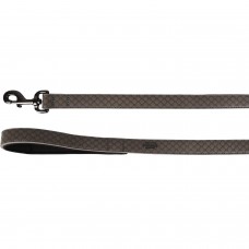 Flamingo Leash Patti Grey - elegantné vodítko pre psa, ekokoža, podšitá rukoväť, reliéfny vzor, šedá, 130cm - 25mm Flamingo Leash Patti Grey - elegantné vodítko pre psa, ekokoža, podšitá rukoväť, reliéfny vzor, šedá, 130cm - 25mm