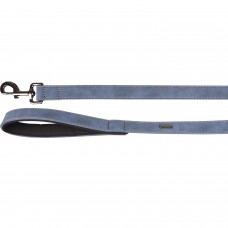 Flamingo Leash Delu Blue - modré vodítko pre psa, ekokoža, rukoväť s podšívkou, 100cm - 15mm Flamingo Leash Delu Blue - modré vodítko pre psa, ekokoža, rukoväť s podšívkou, 100cm - 15mm