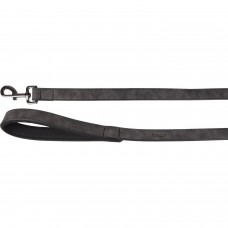 Flamingo Leash Delu Black - čierne vodítko pre psa, ekokoža, rukoväť s podšívkou, 100cm - 25mm Flamingo Leash Delu Black - čierne vodítko pre psa, ekokoža, rukoväť s podšívkou, 100cm - 25mm