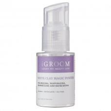 iGroom White Clay Magic Powder 25g - prášok s bielym ílom pre psy a mačky, dodáva objem, osviežuje, upokojuje