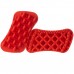 Pet + Me Firm Silicone Brush Red - psia silikónová kefa, na hustú a dlhú srsť s hustou podsadou