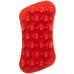 Pet + Me Firm Silicone Brush Red - psia silikónová kefa, na hustú a dlhú srsť s hustou podsadou