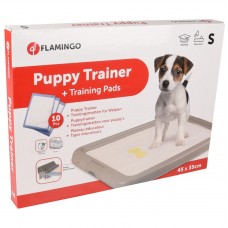Flamingo Puppy Trainer + podložky - pelech pre psa na učenie sa čistote + 10 podložiek - S