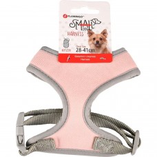 Postroj Flamingo Small Dog Pink - beztlakový postroj pre malého psa, ľahký, so vzduchovou sieťovinou, ružový - XS