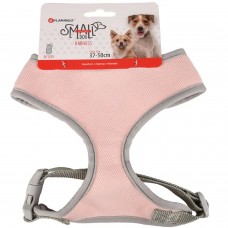Postroj Flamingo Small Dog Pink - beztlakový postroj pre malého psa, so vzduchovou sieťovinou, ružový - M
