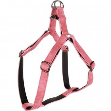 Flamingo postroj Step&Go Delu Red - nášlapný postroj pre psa, ekokoža, s neoprénovou podšívkou, červená - XL