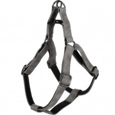 Flamingo postroj Step&Go Delu Black - nášlapný postroj pre psa, vyrobený z ekokože, s neoprénovou podšívkou, čierny - M Flamingo postroj Step&Go Delu Black - nášlapný postroj pre psa, vyrobený z ekokože, s neoprénovou podšívkou, čierny - M